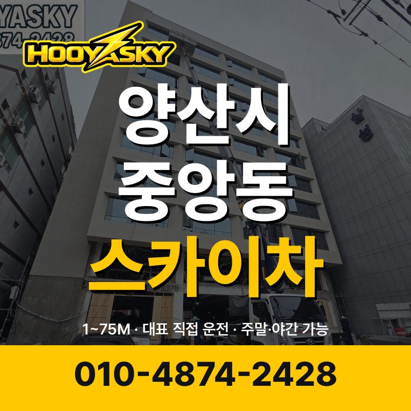 양산시 중앙동 스카이차 후야스카이 010-4874-2428